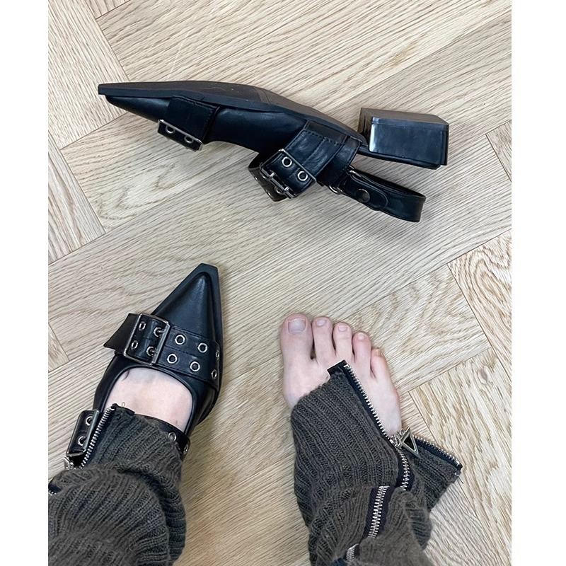 French-style Korean Sweet-and-cool Pointed-toe Mary Jane Shoes