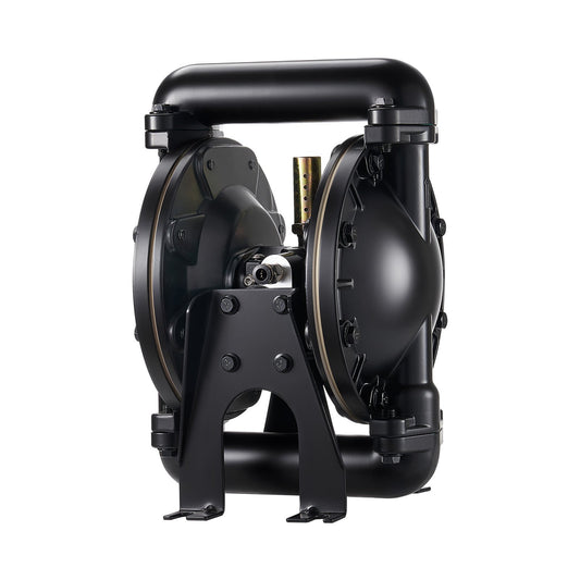 Air Operated Double Diaphragm Pump, 35 GPM, 1 Inch Inlet & Outlet Pneumatic Waste Oil Transfer Pump, Max 114 PSI, Aluminum Alloy Body, Air-Operated For Diesel, Grease, Kerosene, Gasoline & Oil