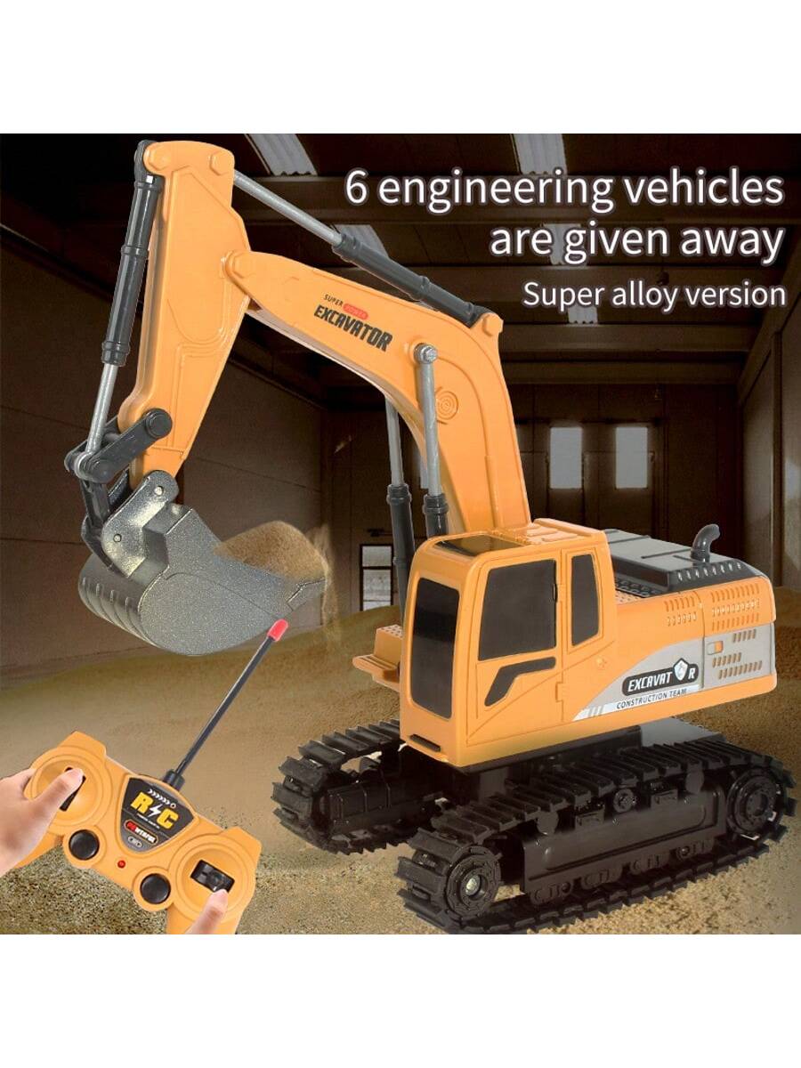 AU RC Digger Remote Controlled Excavator Construction Vehicle Truck Car Kids Gifts, The Logistics Will Be Send Randomly