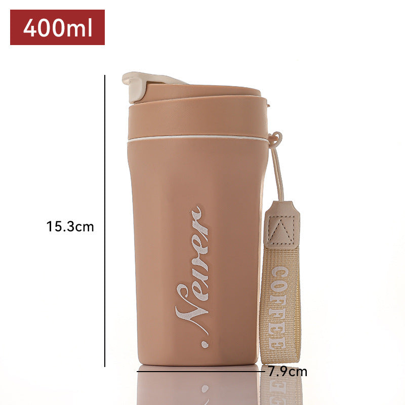 Double-Walled Portable Glass Coffee Mug For Home Use