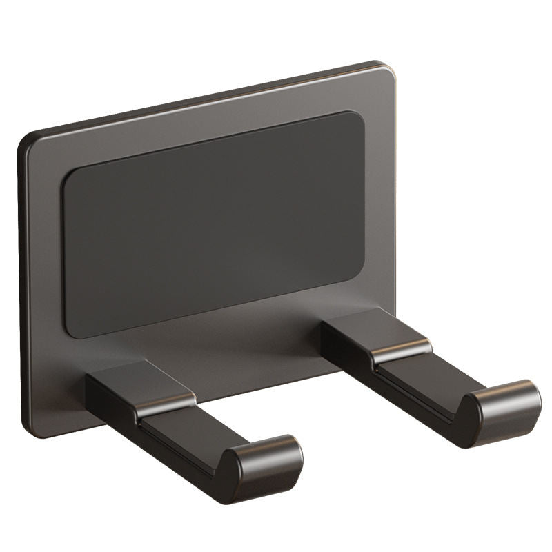No-drill Hair Dryer Shelf Bathroom Hair Dryer Holder Space Aluminum Wall-mounted Hair Dryer Rack