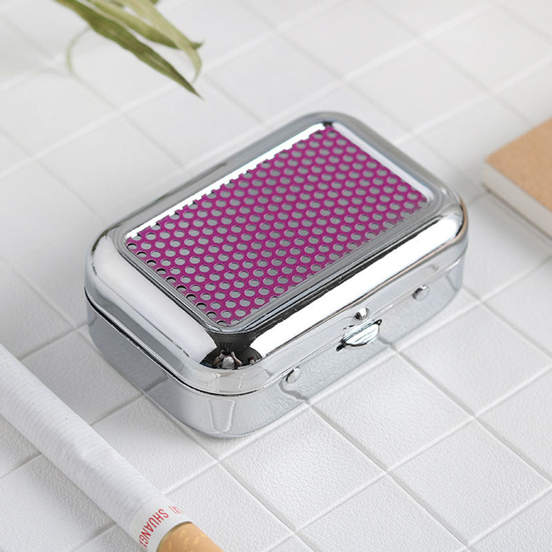 Creative Mini Metal Pocketable Ashtray Car Outdoor Smoking Set Accessories