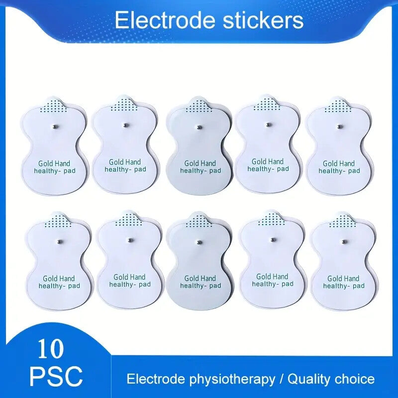 10Pcs Tens Machine Electrode Pads Replacement Massager Pad Massage Reusable