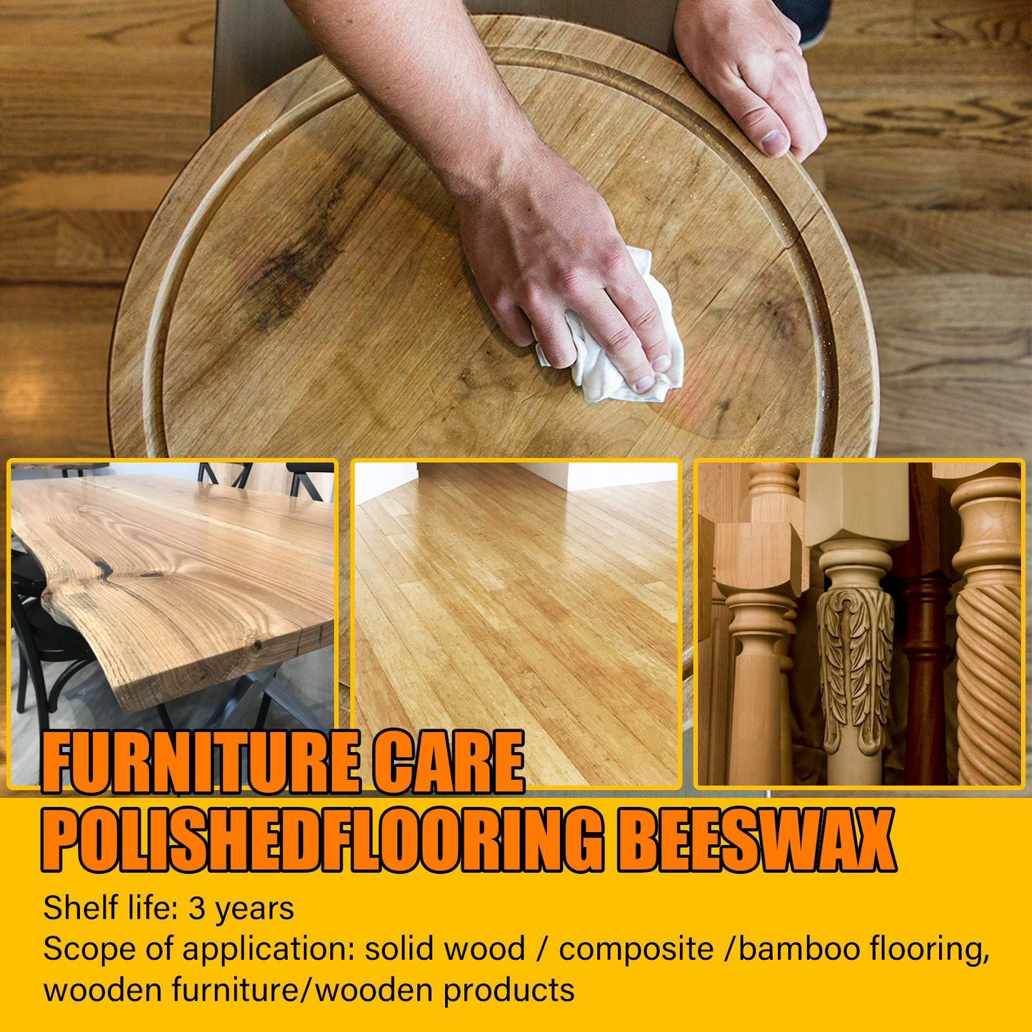 Furniture Polish Containing Beeswaxwaterproof Wear Resistant And Scratch Resistant Wood Floor Care Product