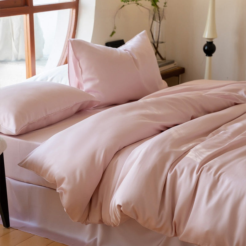 Solid-color Viscose Cooling Quilt Set For Home Use