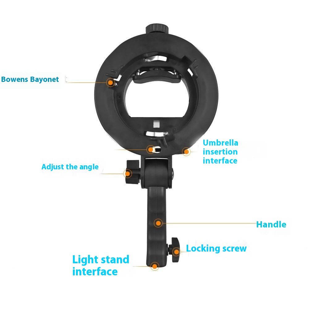 Photography Equipment S-type Chuck Bracket Flashlight Bracket Handheld
