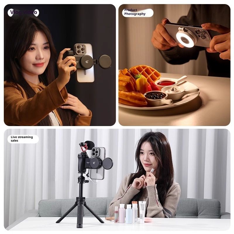 Mobile Phone Magsafe Magnetic Two-color Temperature Fill Light