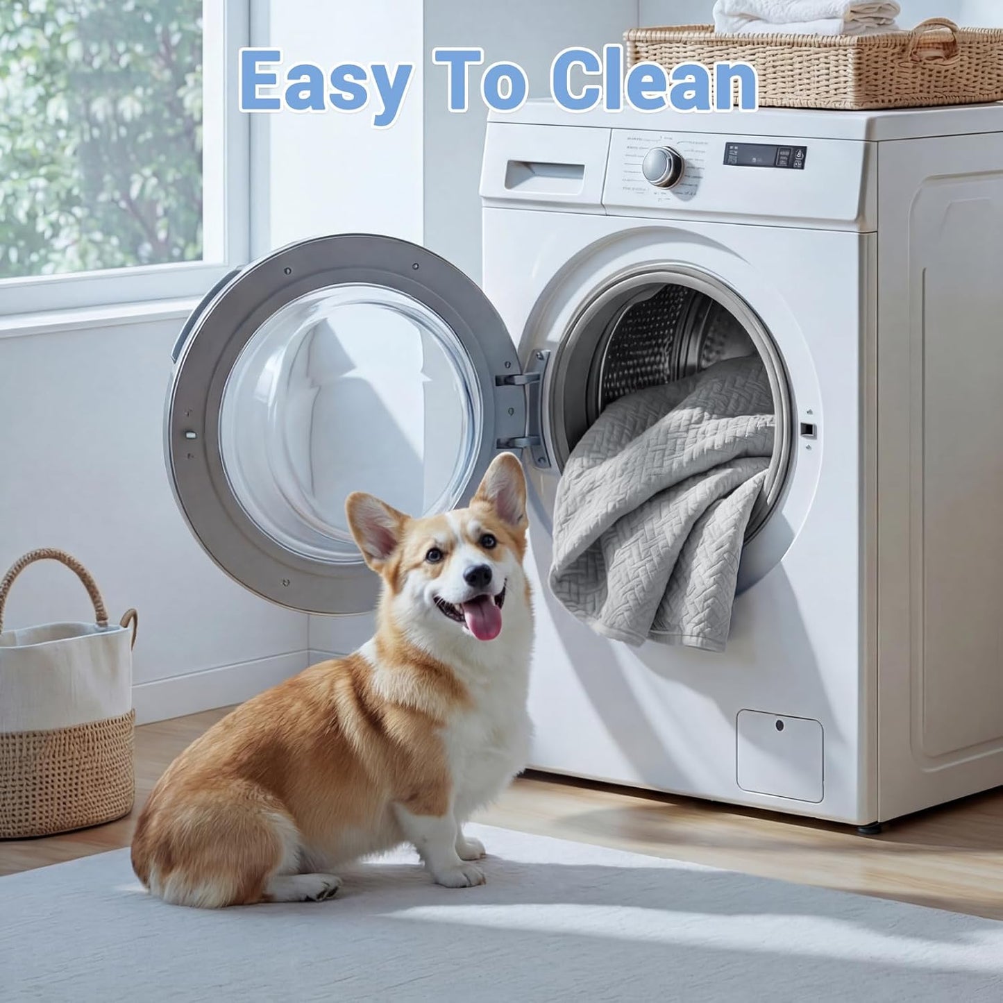 Cooling Human Dog Bed For Adults & Pets, Breathable Washable Floor Lounger, 72 In X 41 In X 12 In, Glacier Grey, Perfect For Summer Relaxation
