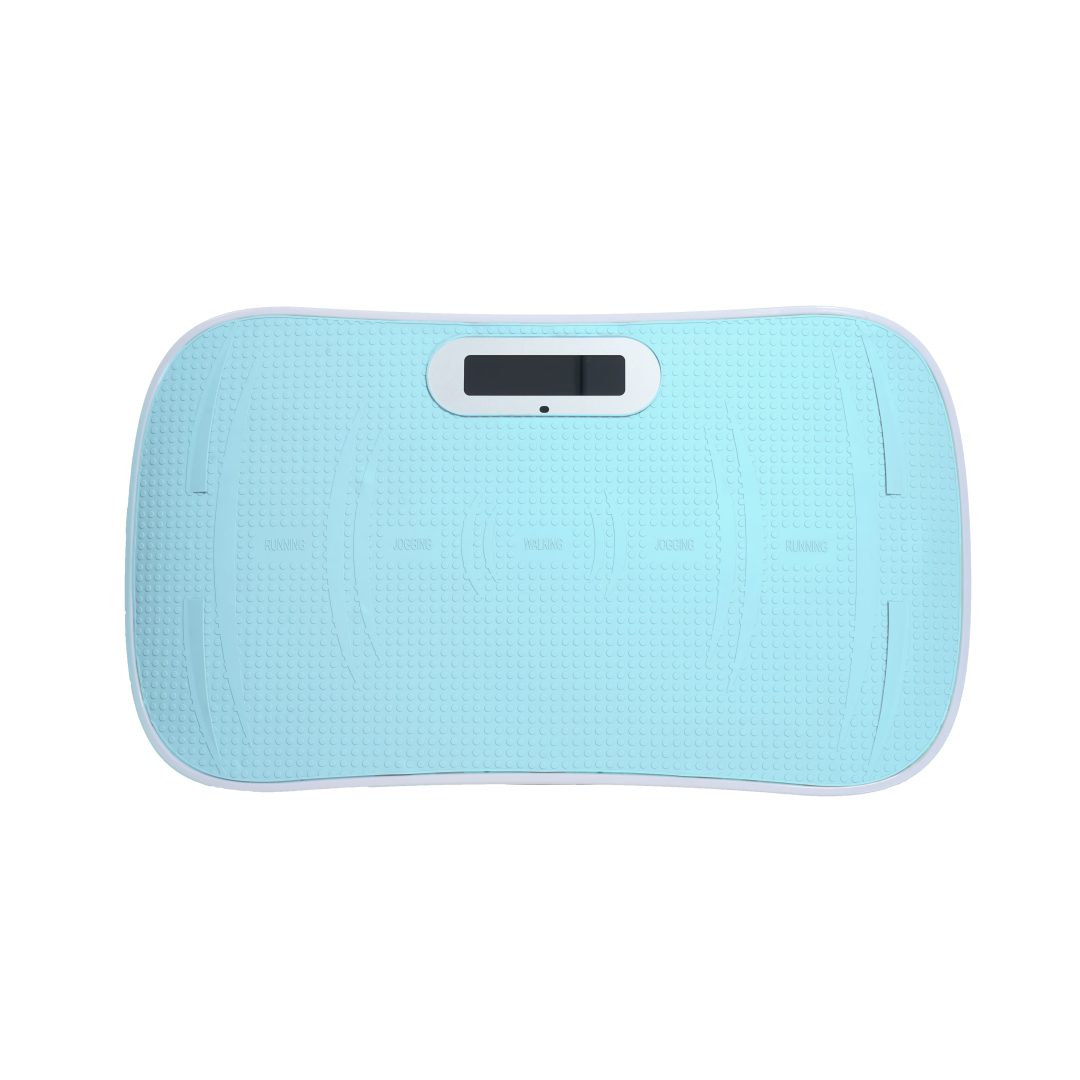 Full Body Vibration Platform Crazy Fitness Massage 10-Frequency Weight Loss & Fat Burner Shaking Machine For Unisex Blue