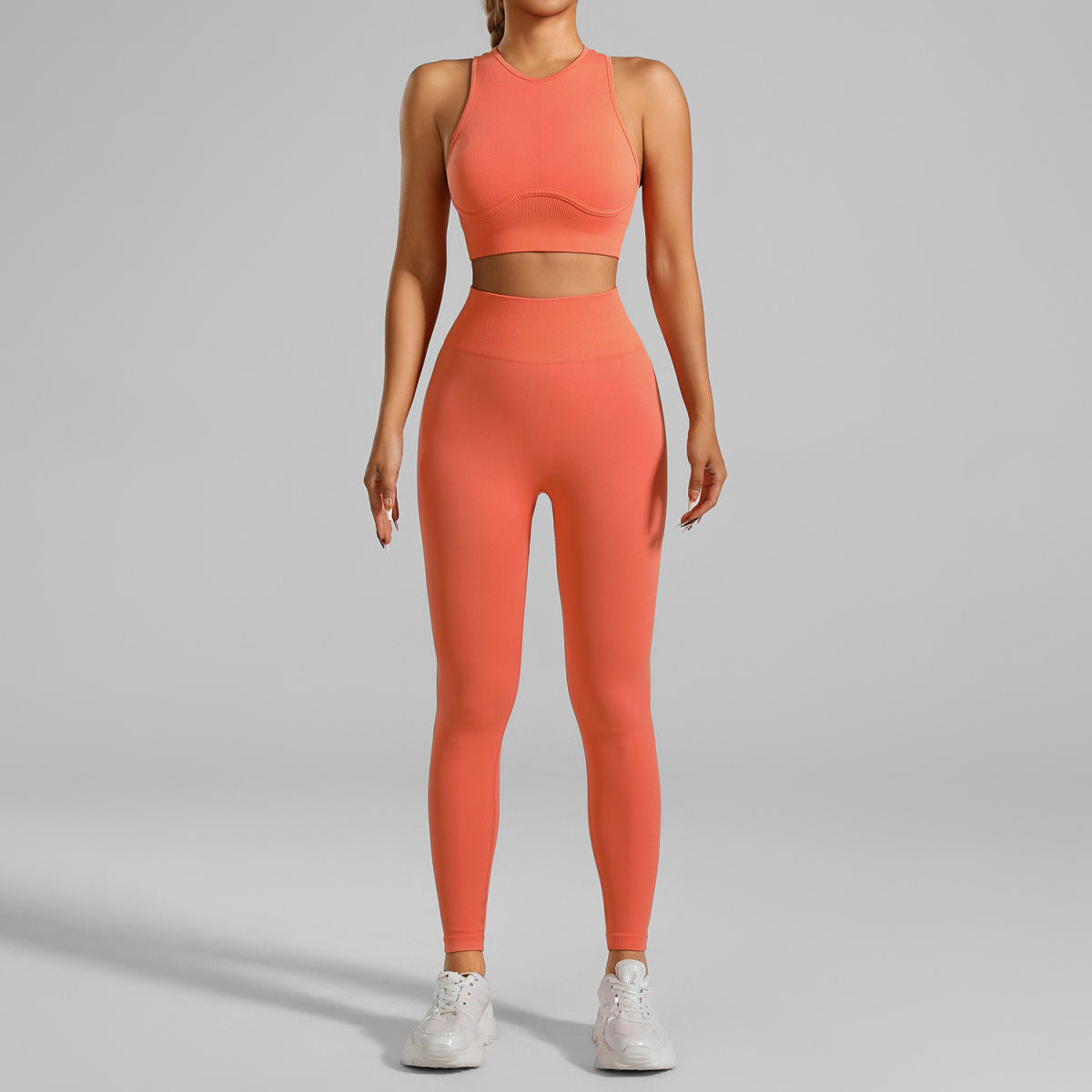 High-strength Running Tight Seamless Yoga Clothes Suit