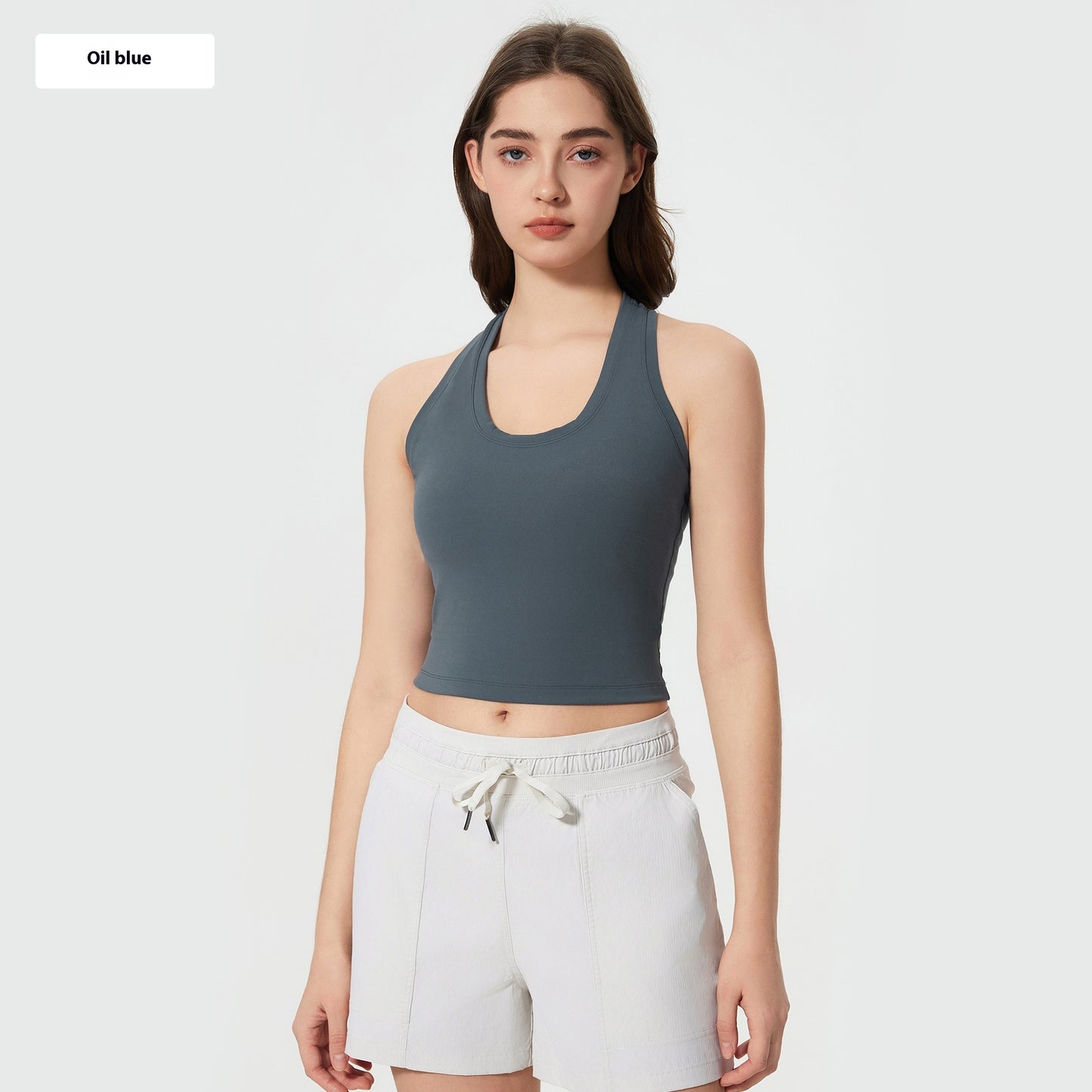 H-shaped Beauty Back Yoga Clothes Outer Wear Casual Short Fitness Sports Vest