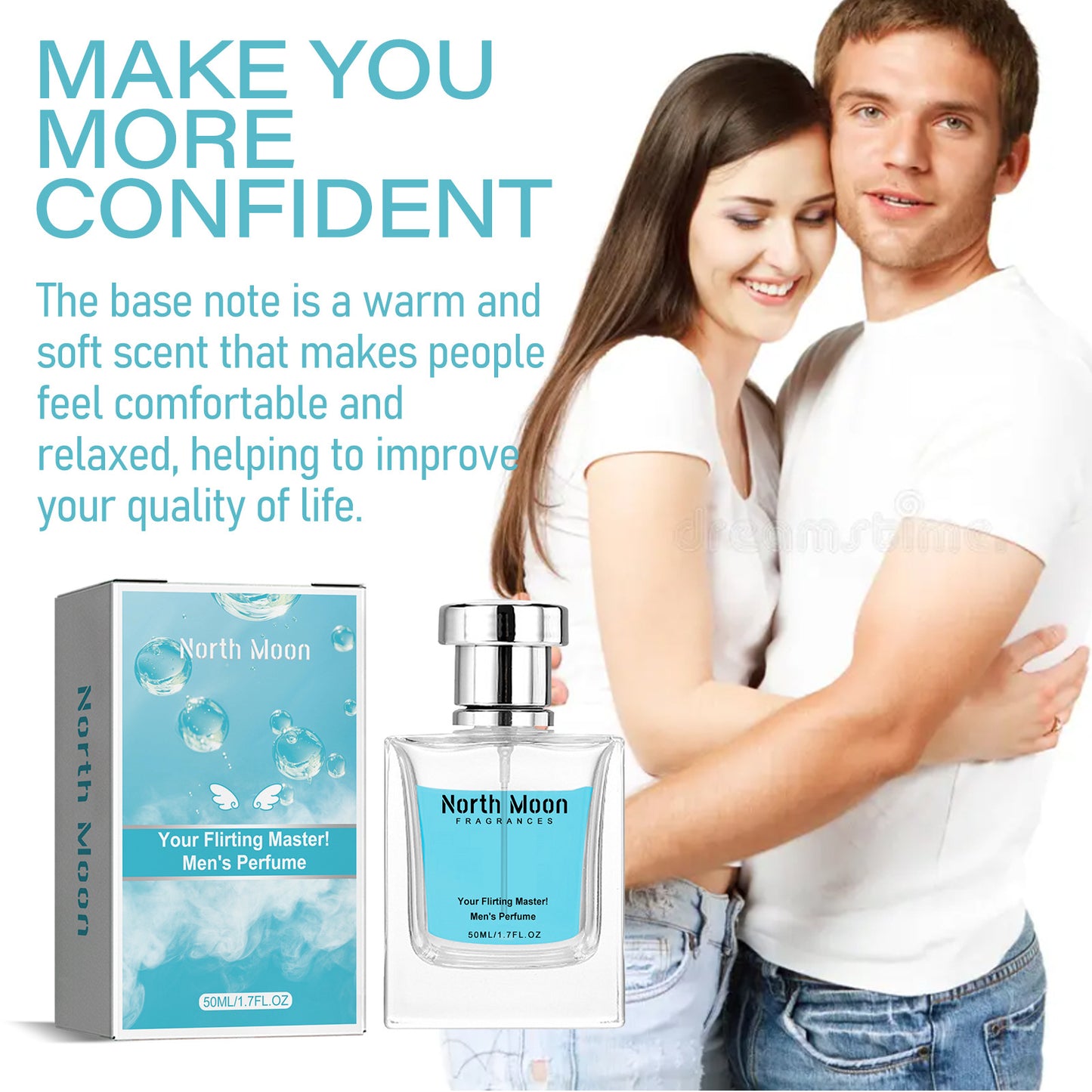 North Moon Perfume Lasting Fragrance Fresh And Gentle Portable Dating Niche Atmosphere Body Perfume