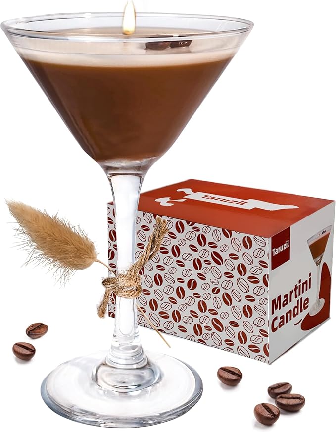Taruzil Coffee Martini Candles Gifts for Women Men, Scented Candles Unique Gifts for Women Girl Friend Soy Wax Candles for...