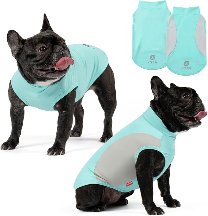 KYEESE 2Pack Dog Cooling Shirt, Breathable Dog Shirt for Small Dogs Boy, Sun Protection Reflective Pet Vest, Lightweight S...