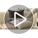 iPAHANA Chenille Linen Blend Throw Pillow Covers 18x18 Inches Set of 2, Apricot Linen Euro Pillow Covers, Soft Linen Throw...