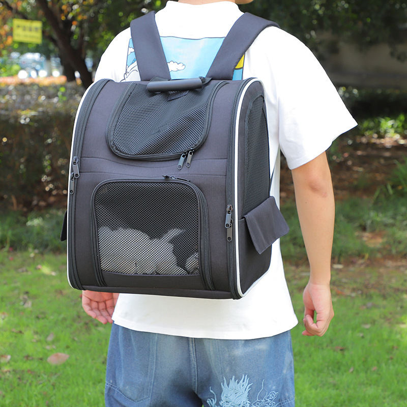 Outdoor Portable Breathable Backpack Large Capacity Pet Handbag