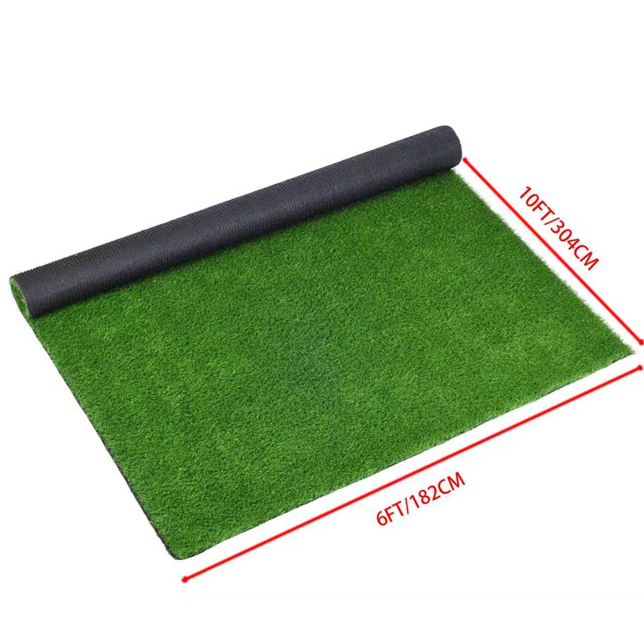 6FTX10FT Outdoor Artificial Grass Runner Rug, Thick Realistic Fake Grass Roll Decor Patio Balcony Garden Lawn, Dog Pets Turf Drain Mat, 0.78 Pile Height