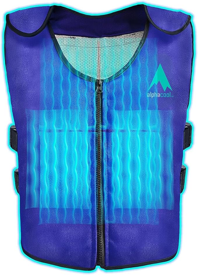 Alphacool Ice Vest for Men and Women Adjustable Cooling Vest with Ice Packs
