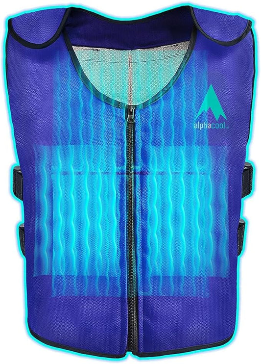 Alphacool Ice Vest for Men and Women Adjustable Cooling Vest with Ice Packs