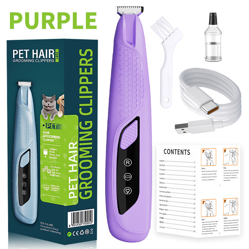 Portable Home-use Pet Clipper With Charging And Built-in Light
