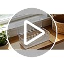 FYRLFB Clear Jewelry Storage Box, Acrylic Bracelet Organizer Holder with 12 Pcs 3.4 Inches Portable Anti Tarnish Cases, Tr...