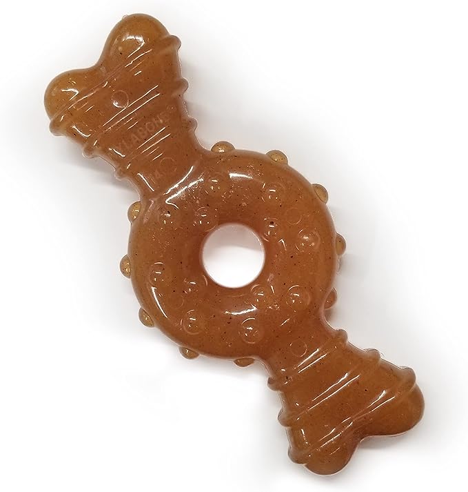 Nylabone Ring Bone Chew Toy for Puppies, Puppy Teething Toys, Puppy Enrichment Toys, Chicken Flavor, X-Small Dogs - Up to ...