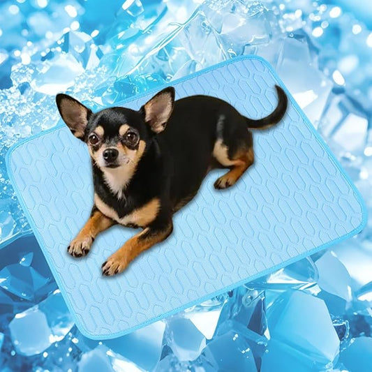 PWMENLK Cordless Cat Window Perch, Cats Dogs Hammock Cooling Mat, Summer Ice Silk Pad for Animal, Washable Chew-Proof Slee...