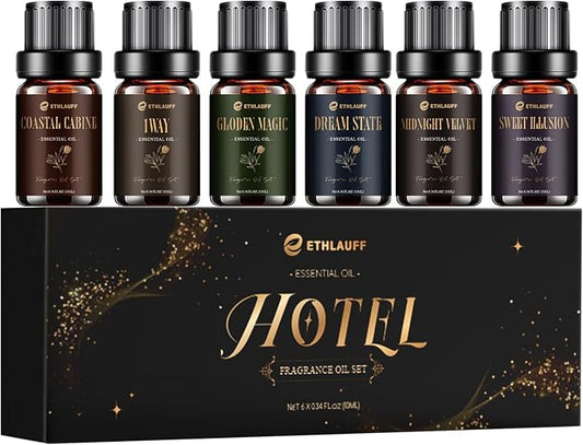 Hotel Diffuser Oils, Hotel Collection Diffuser Oil, Luxury Essential Oil for Diffuser, Soap & Candle Making Scents - 1 Wa...