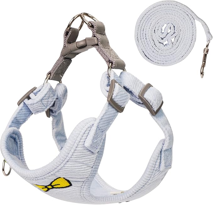 No Pull Dog Harness with Leash Pet Soft Vest Harness and Leash Set Dog Cat No Choke Escape Proof Harness Reflective Step i...