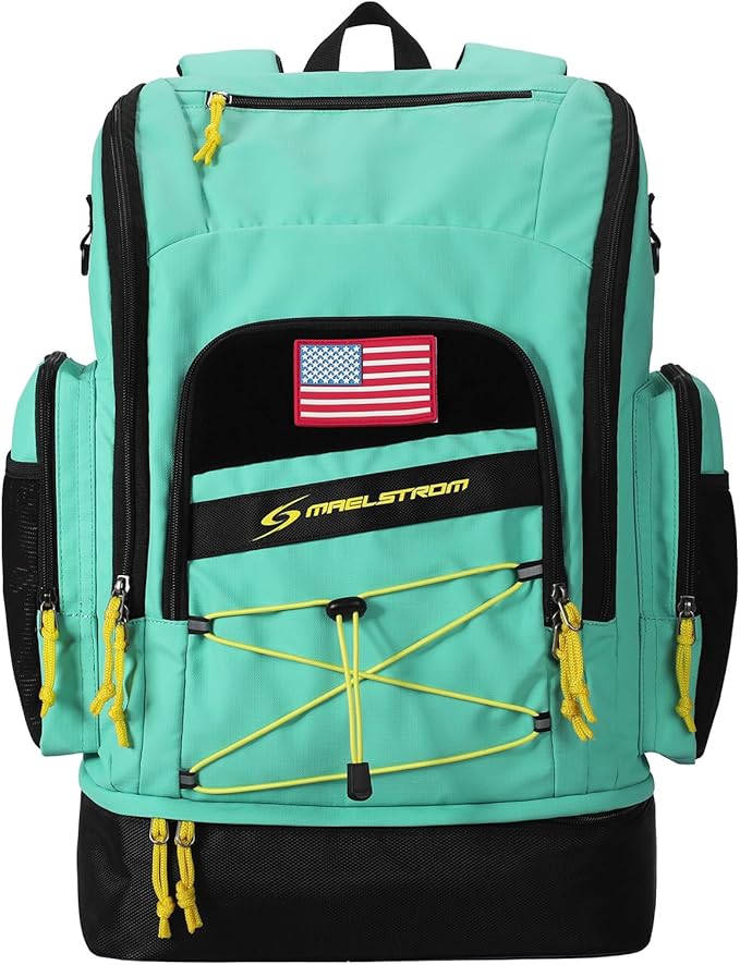 Maelstrom Swim Backpack 35L - Waterproof with Separate Shoe & Wet Compartment for Gym and Sports