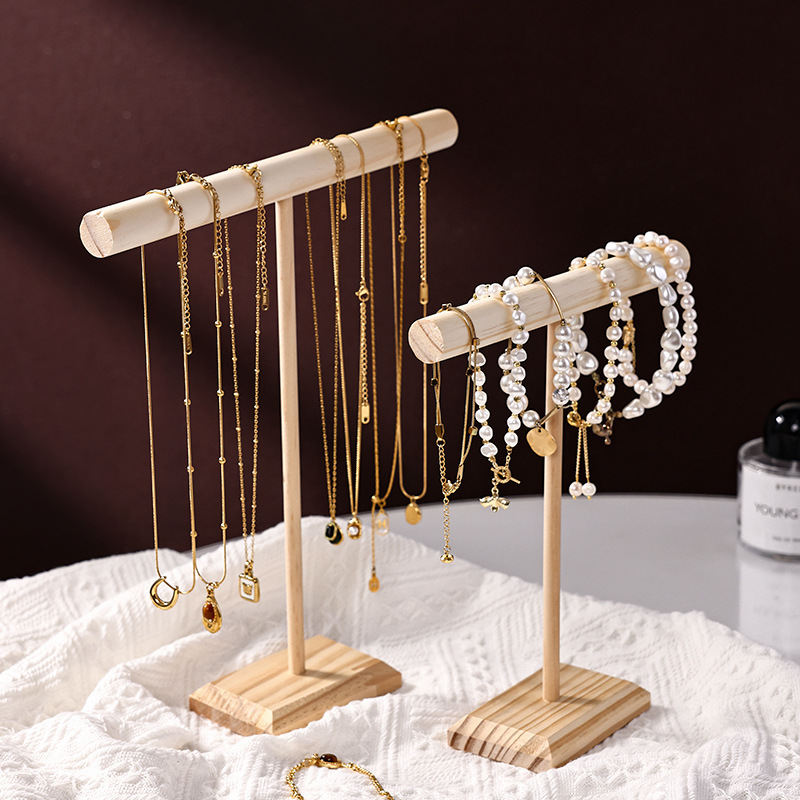 Earrings Hair Band Accessories Wooden Bracelet Display Stand