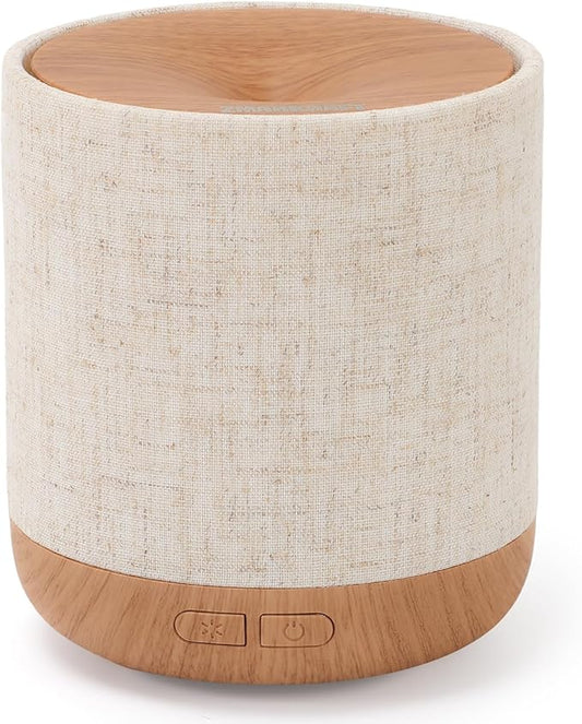 ZmarKraft Essential Oil Diffuser 200ml with Fabric Cover and Night Lamp | Ultrasonic Aroma Diffuser | Humidifier w Lights...