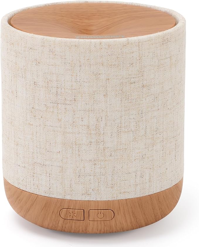 ZmarKraft Essential Oil Diffuser 200ml with Fabric Cover and Night Lamp | Ultrasonic Aroma Diffuser | Humidifier w Lights...