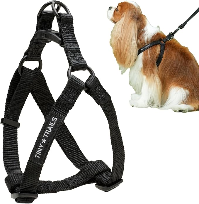 Tiny Trails Step-in Dog Harness for Medium Sized Breeds Adjustable No-Pull Soft Vest, Secure, Lightweight & Comfortable Pr...