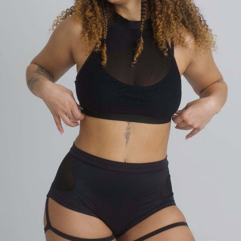 Fashionable Solid-Color High-Waist Tight Yoga Pants For Women