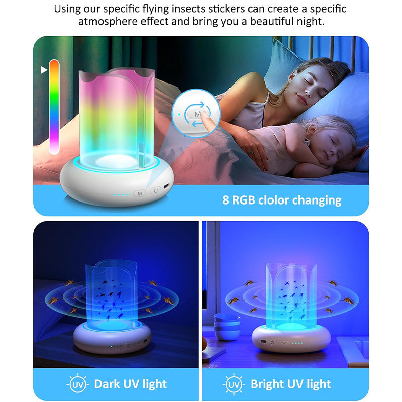 Purple Light attracting 360 degree Charging Fly Zapper
