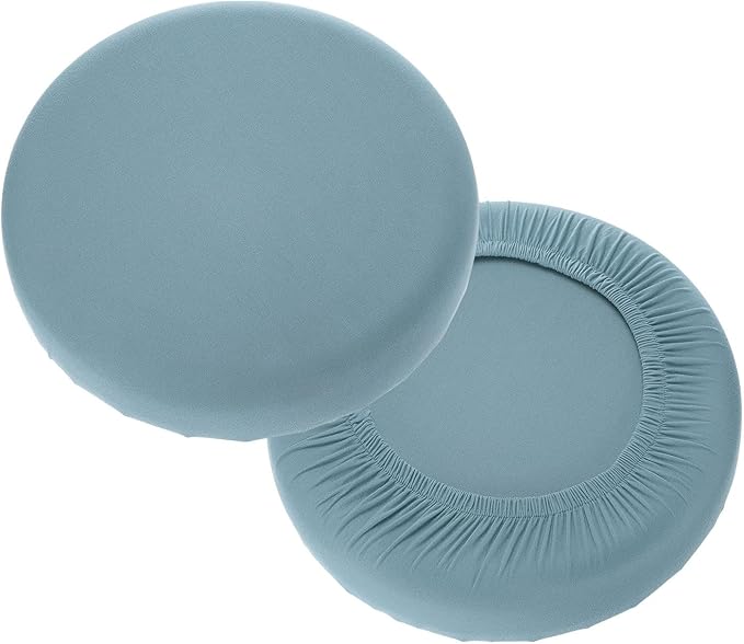 uxcell 2 Pack Stool Covers Round, 11-14 Inch Bar Stool Covers Washable Dustproof Slipcover Seat Cushion with Elastic for B...
