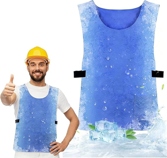 Cooling Vest for Men Women, Ice Vest Cooling Vest, Reusable Ice Pack Vest for Women, Adjustable Cold Coat Fabric Sport Coo...