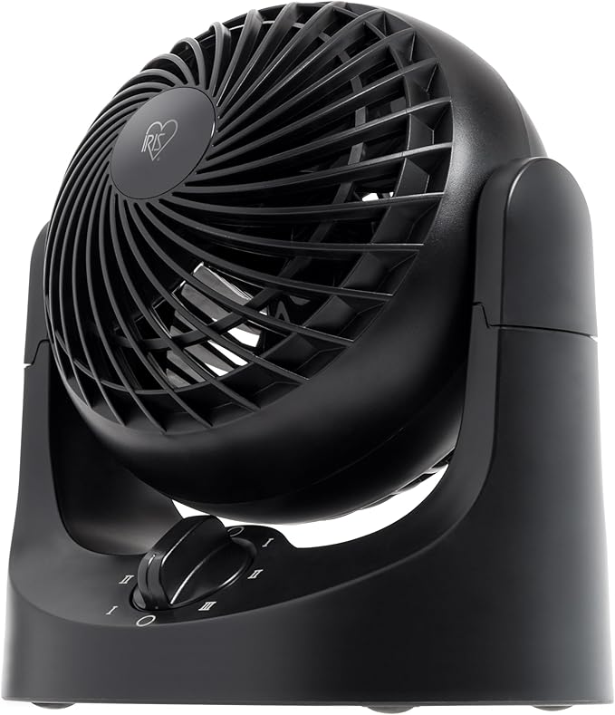 IRIS USA WOOZOO Mini Desk Fan, Air Circulator, 3 Speeds, 32ft Max Air Distance, 108ft² Coverage, 112° Adjustable Vertical ...