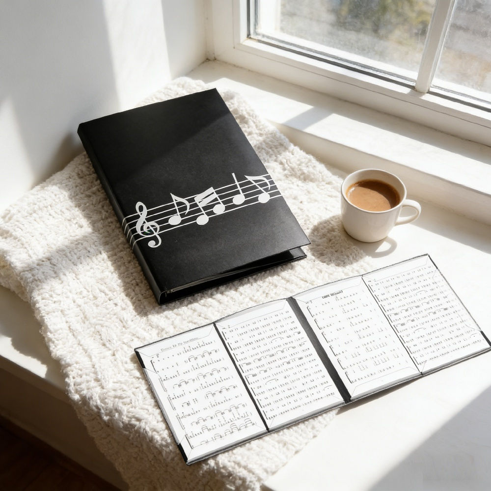 Music Folder In Original Packaging, Sturdy Binder For Sheet Music And Music Documents, Practical Storage Folder For Musicians And Music Students—multi-piece Party Gift Set