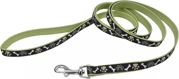 Coastal Pet Ribbon Dog Leash - Contemporary Stylish Look - Durable Fade-Resistant Nylon Material - Perfect for Dogs Brown ...