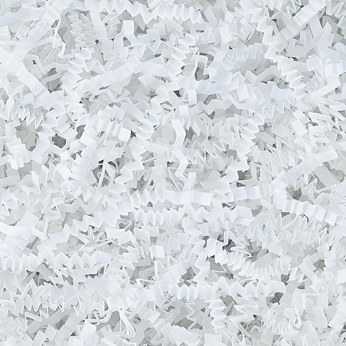 Raissily 1.5LB/700g Crinkle Cut Paper Shred Filler, Packing Grass Cushion Paper for Valentine's Day Wedding Birthday Anniv...