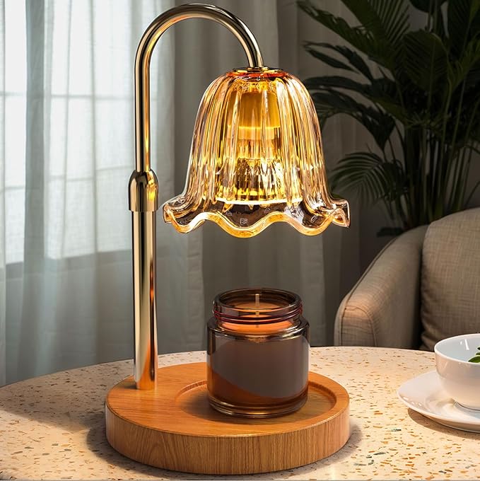 WarmEmbrace Candle Warmer Lamp with Timer Dimmable Light & Adjustable Height, Birthday Gifts for Women Mom Girl,House Warm...