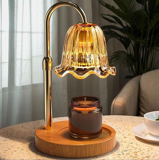 WarmEmbrace Candle Warmer Lamp with Timer Dimmable Light & Adjustable Height, Birthday Gifts for Women Mom Girl,House Warm...