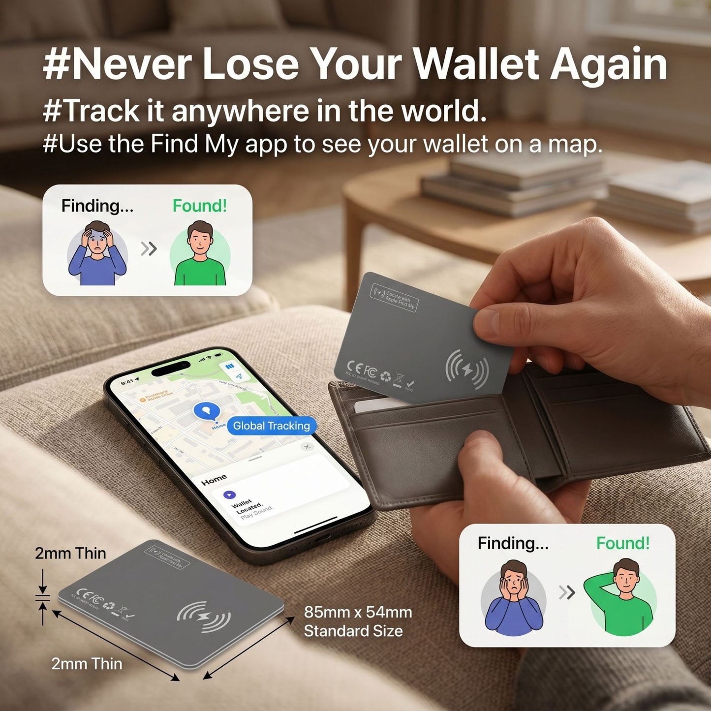 Compatible Smart Lightweight And Portable Locator