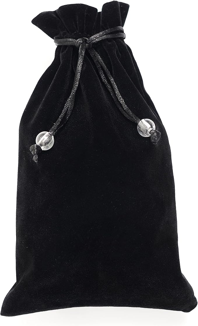 EFENDIZ Velvet Drawstring Pouch, 5.5x9 Inches, Black Cloth, Small Gift Bag, Jewelry Pouch 1pcs