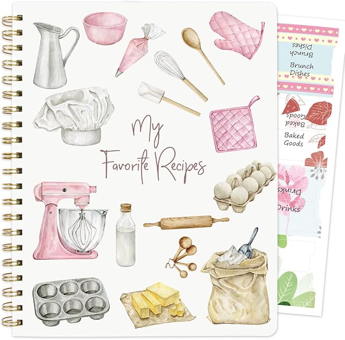 ceiba tree Blank Recipe Book to Write in Your Own Recipes Notebook Cookbook Journal 8.5 x 11 inch with Stickers Gift Ideas...