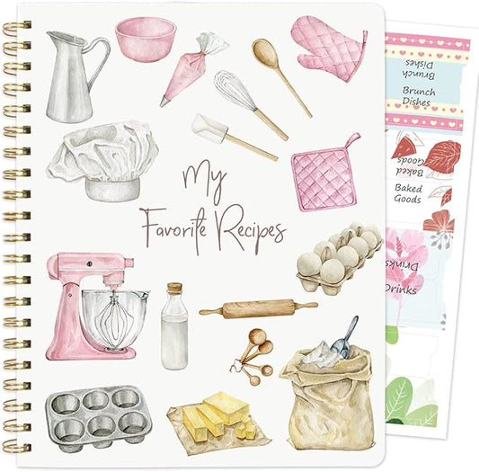 ceiba tree Blank Recipe Book to Write in Your Own Recipes Notebook Cookbook Journal 8.5 x 11 inch with Stickers Gift Ideas...