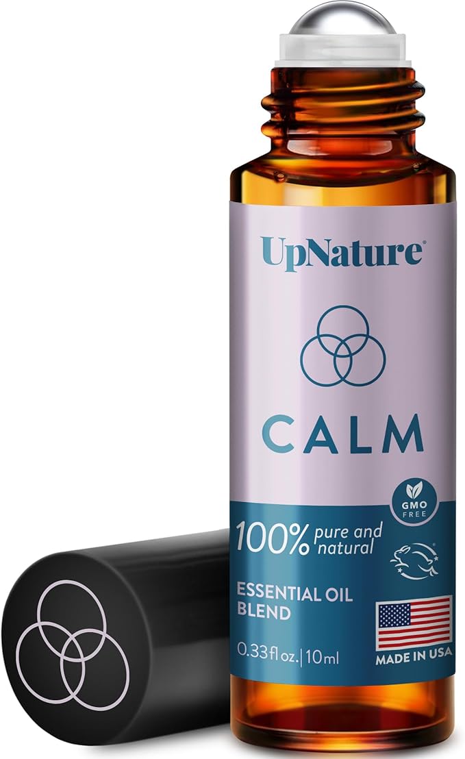 UpNature Calm Essential Oil Roll On - Self Care Gifts for Mom Women Her - 100% Natural Aromatherapy Blend for Relaxation R...