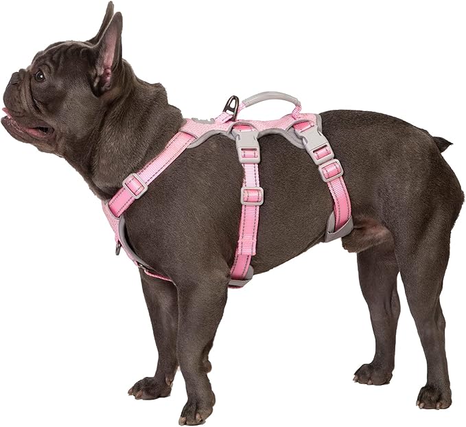 Huntboo Escape Proof Dog Harness, Escape Artist Harness, Fully Reflective Harness with Padded Handle, Breathable,Durable, ...